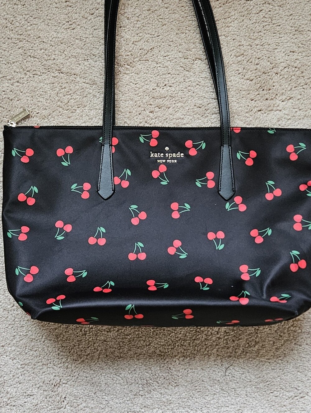 Kate Spade Mel Packable Nylon Tote Cherry - Picture 2 of 13